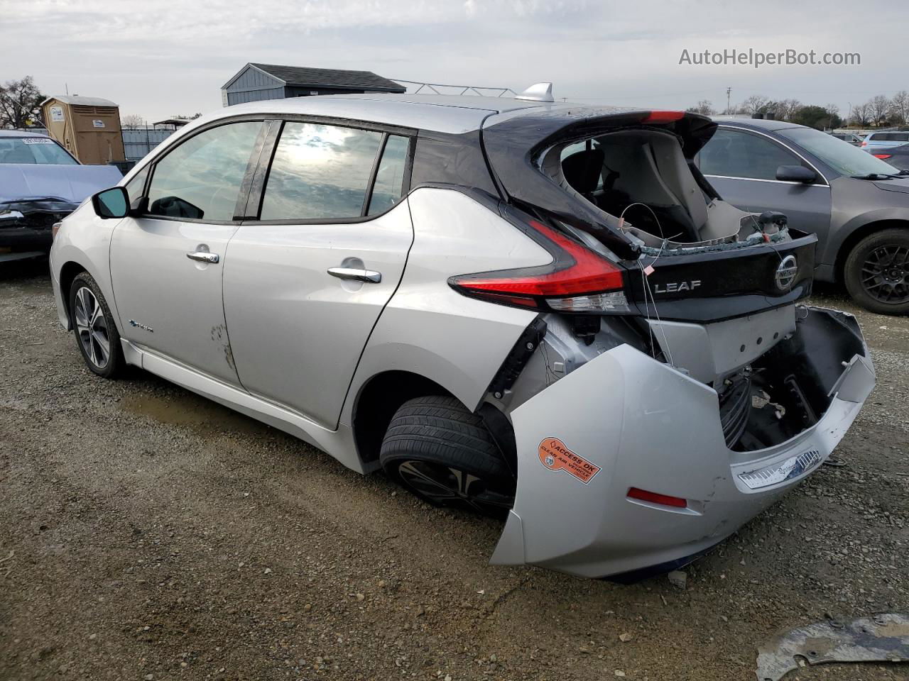 2019 Nissan Leaf S Plus Silver vin: 1N4BZ1CP6KC318404