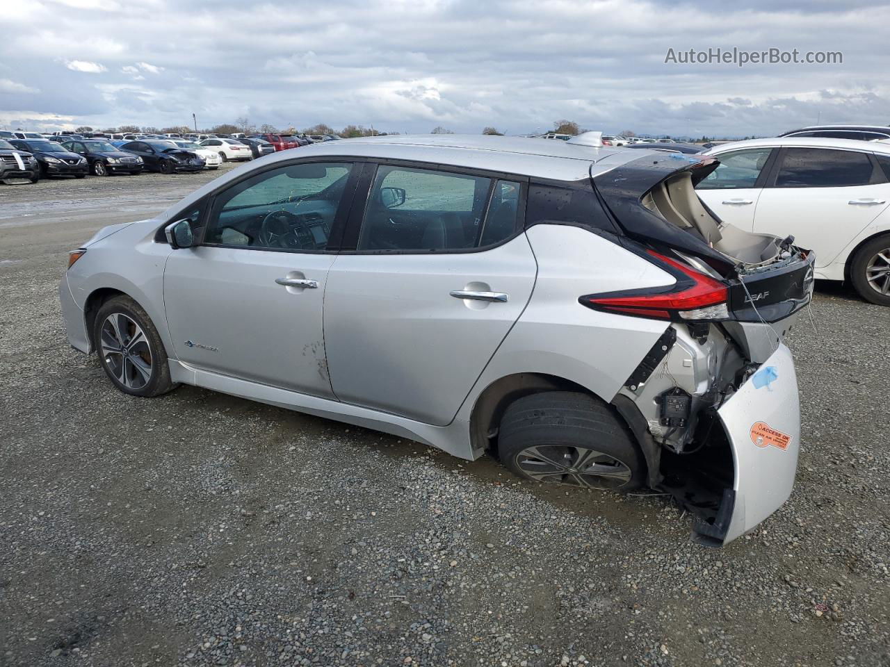 2019 Nissan Leaf S Plus Silver vin: 1N4BZ1CP6KC318404