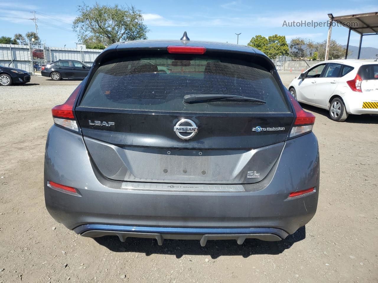 2019 Nissan Leaf S Plus Gray vin: 1N4BZ1CP6KC318886