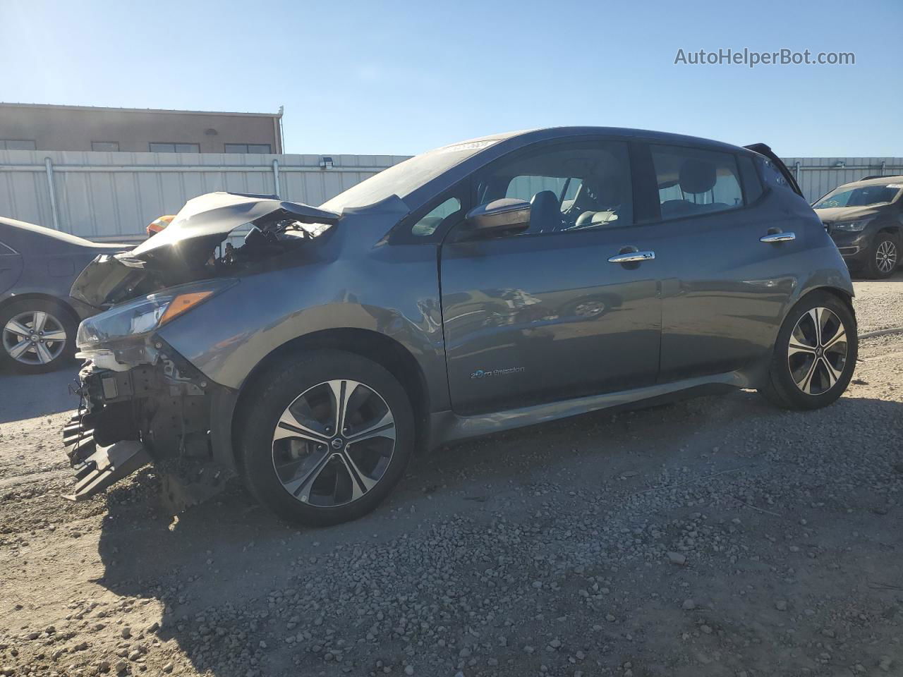 2019 Nissan Leaf S Plus Gray vin: 1N4BZ1CP8KC317660