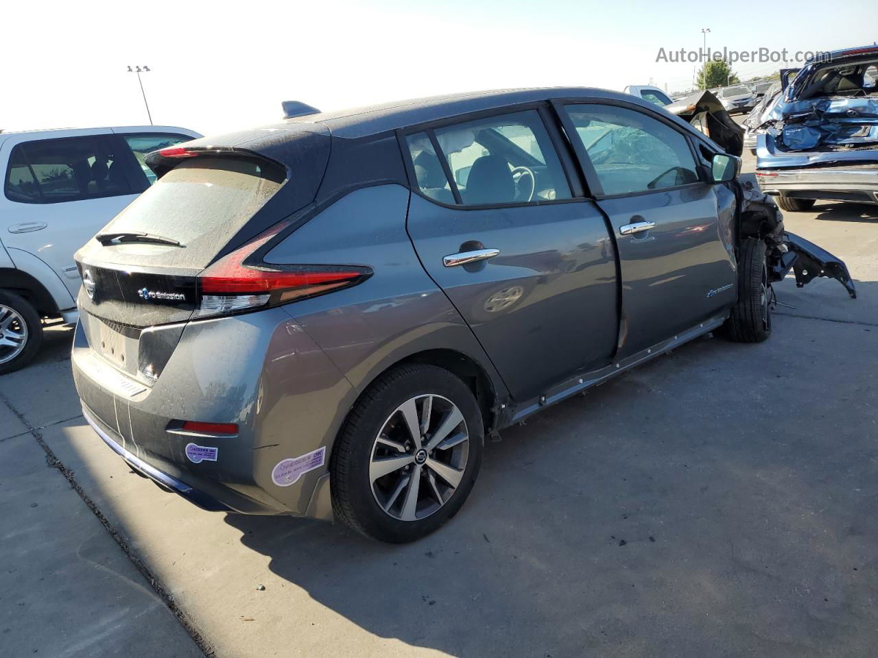 2019 Nissan Leaf S Plus Gray vin: 1N4BZ1CP9KC315156