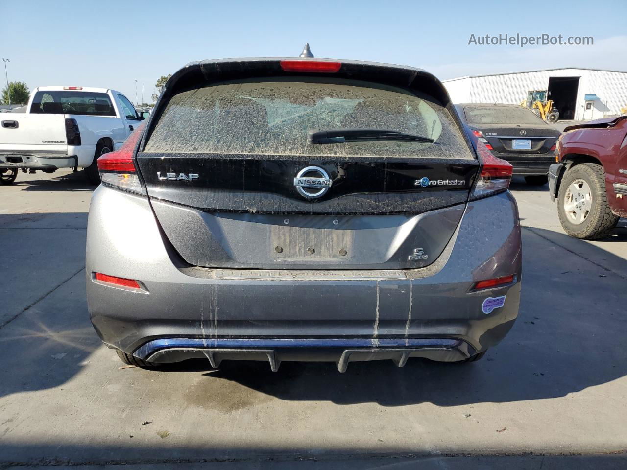 2019 Nissan Leaf S Plus Gray vin: 1N4BZ1CP9KC315156