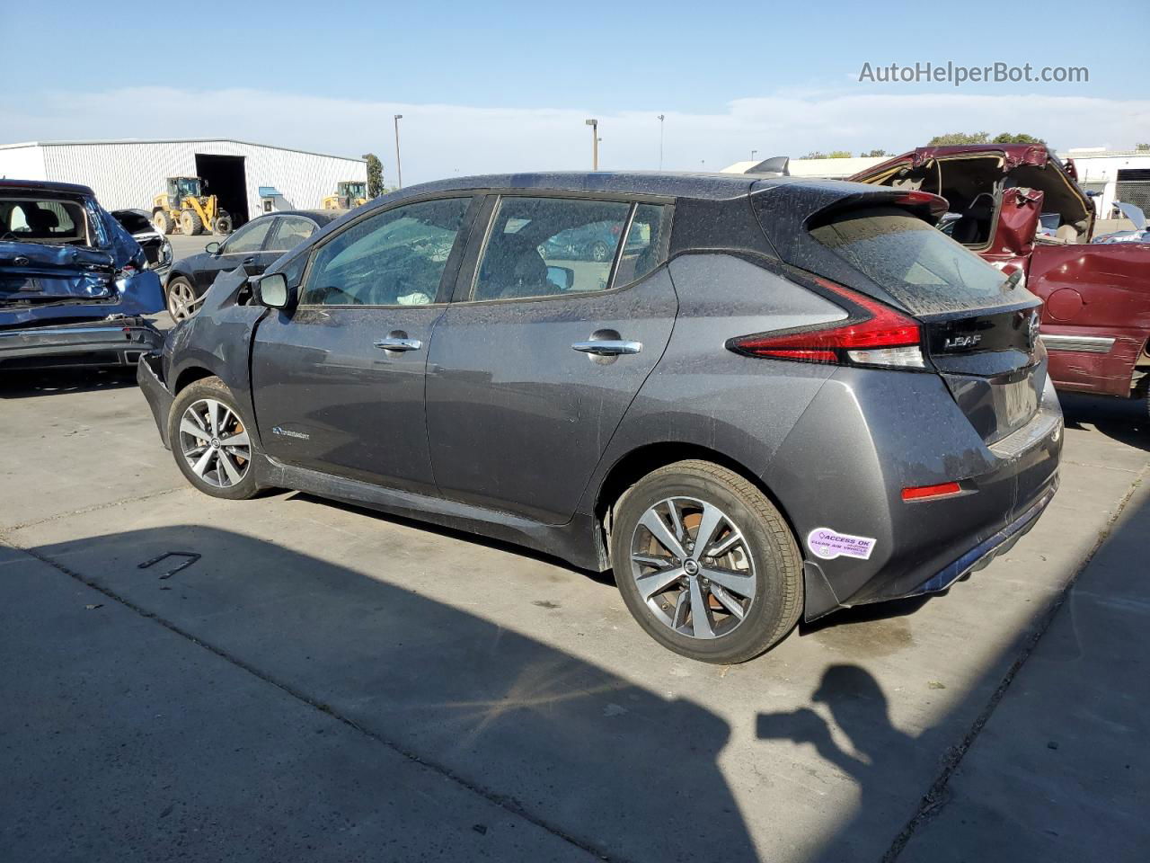 2019 Nissan Leaf S Plus Серый vin: 1N4BZ1CP9KC315156