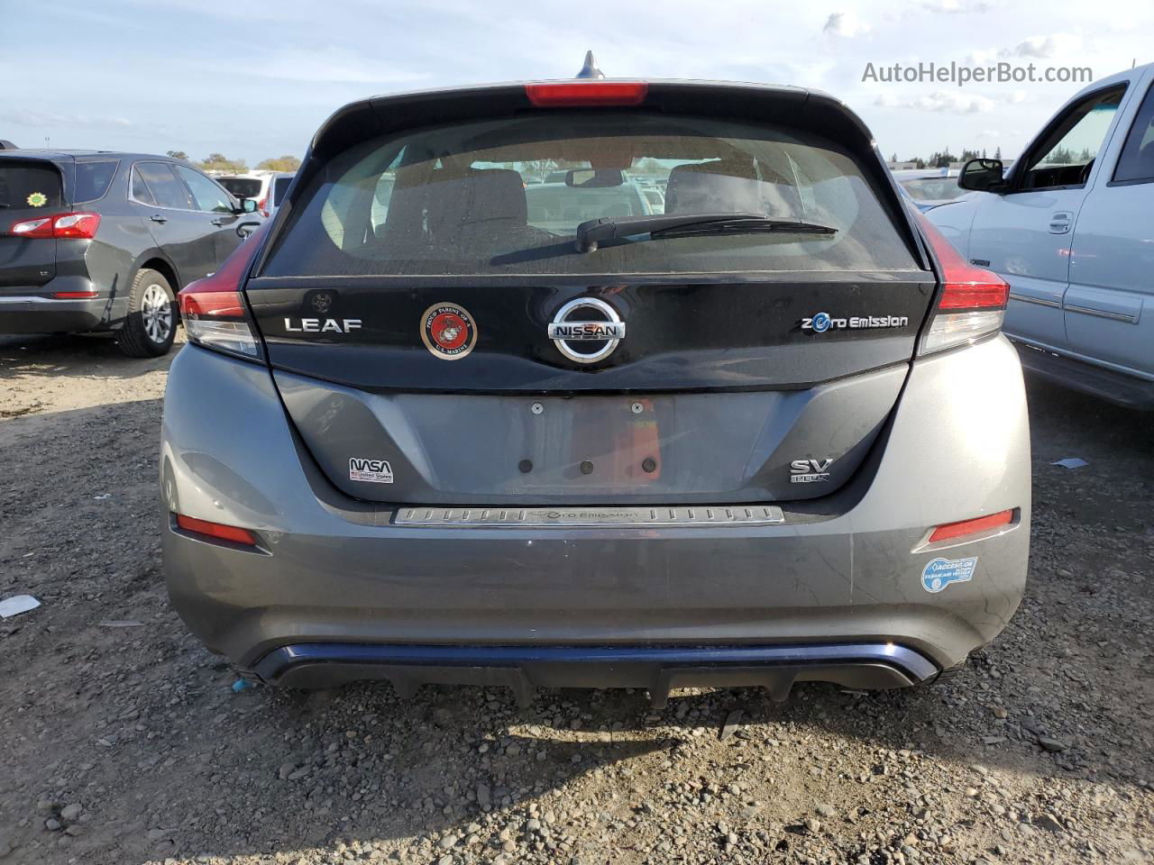 2019 Nissan Leaf S Plus Gray vin: 1N4BZ1CP9KC318042