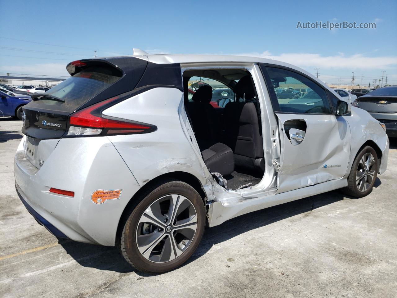 2019 Nissan Leaf S Plus Серебряный vin: 1N4BZ1CP9KC319966