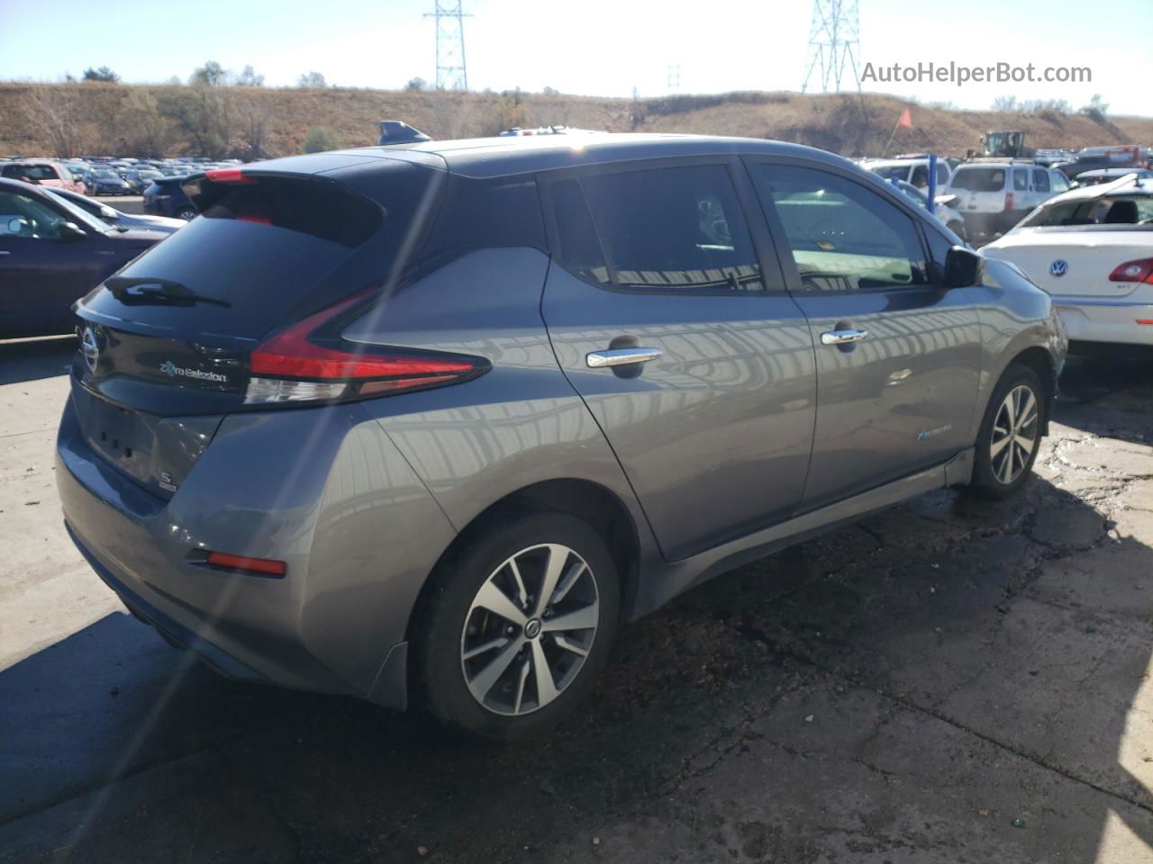 2019 Nissan Leaf S Plus Серебряный vin: 1N4BZ1CP9KC322141