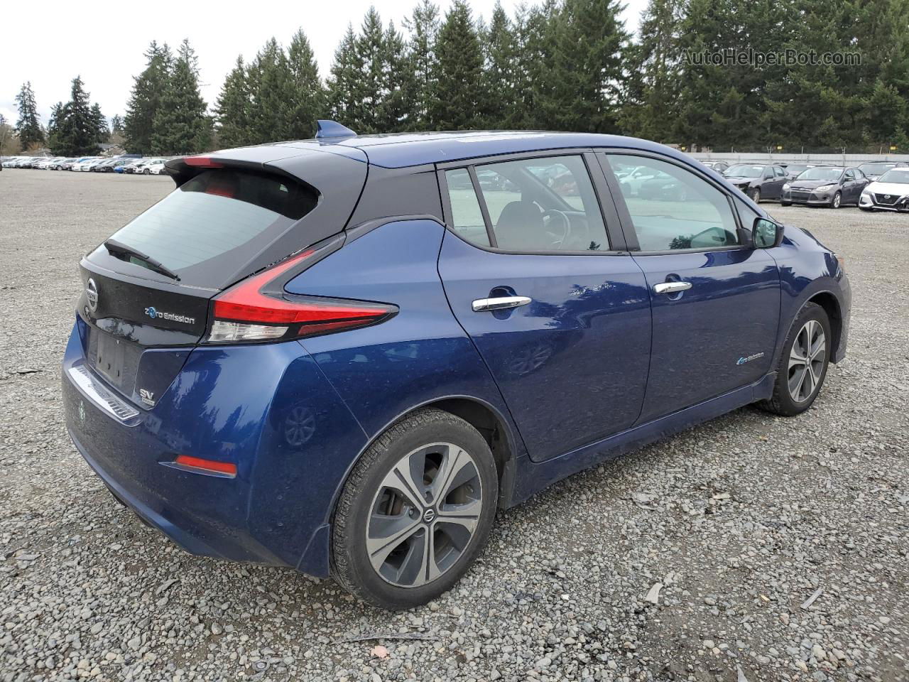 2019 Nissan Leaf S Plus Blue vin: 1N4BZ1CPXKC309706