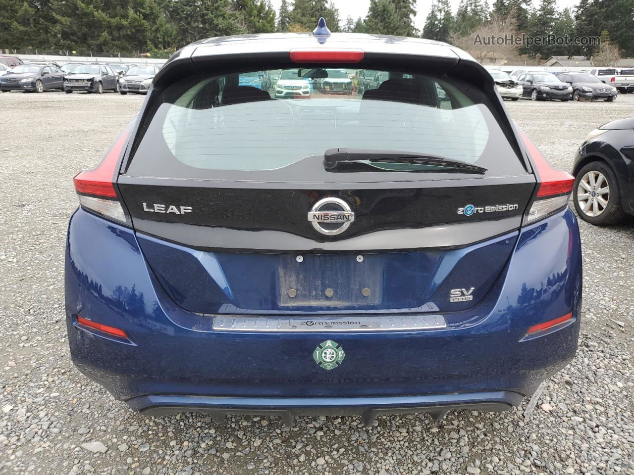 2019 Nissan Leaf S Plus Blue vin: 1N4BZ1CPXKC309706