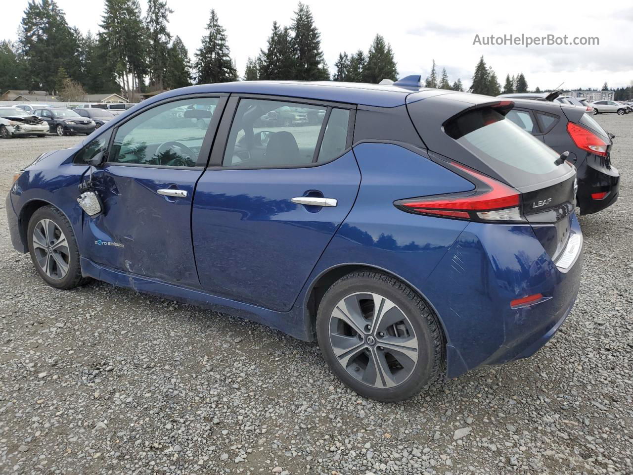 2019 Nissan Leaf S Plus Синий vin: 1N4BZ1CPXKC309706