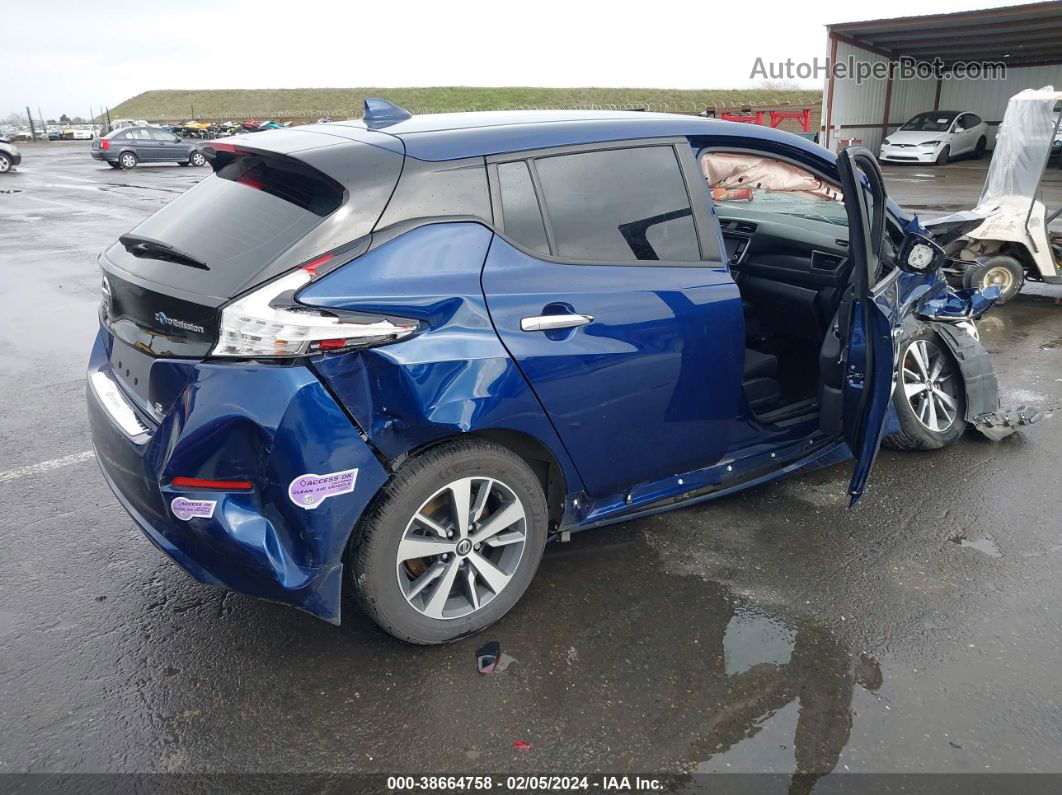 2019 Nissan Leaf S Plus Blue vin: 1N4BZ1CPXKC312699