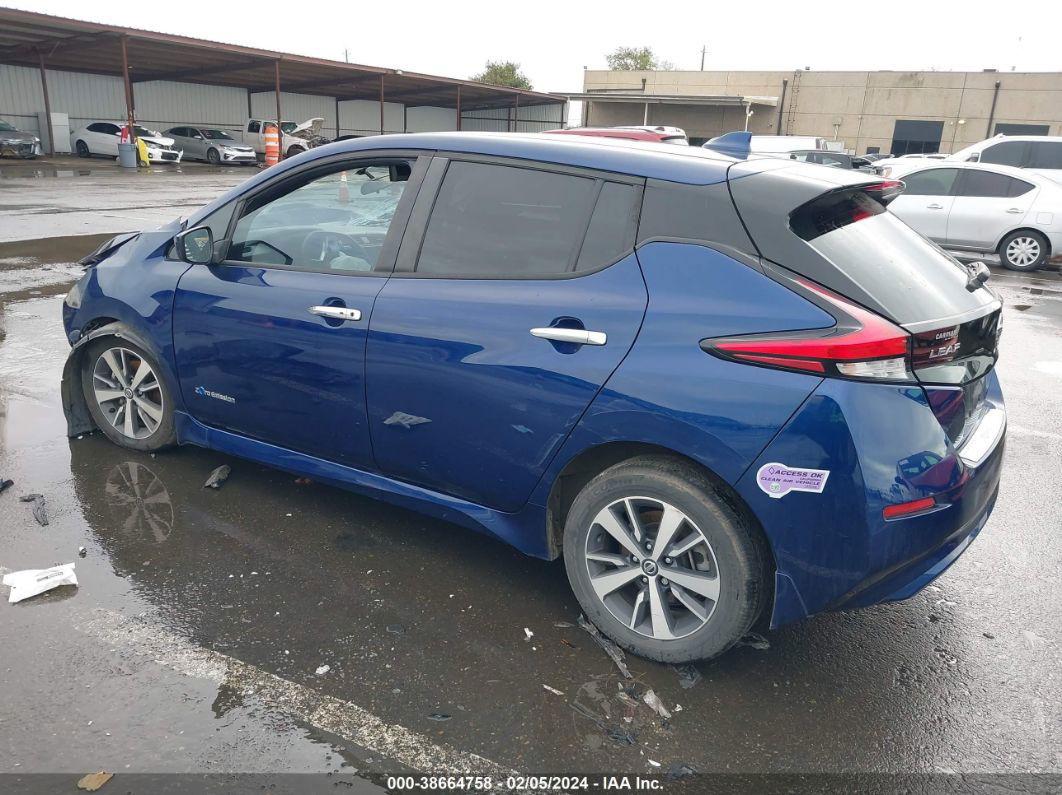 2019 Nissan Leaf S Plus Blue vin: 1N4BZ1CPXKC312699