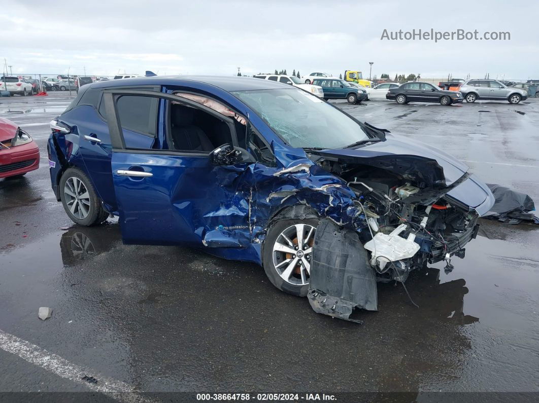 2019 Nissan Leaf S Plus Blue vin: 1N4BZ1CPXKC312699