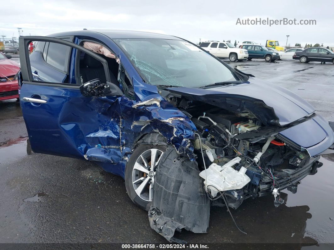 2019 Nissan Leaf S Plus Blue vin: 1N4BZ1CPXKC312699