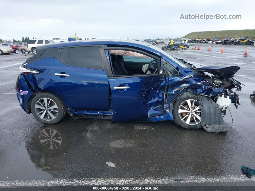 2019 Nissan Leaf S Plus Blue vin: 1N4BZ1CPXKC312699