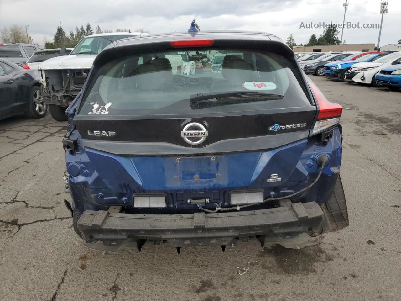 2019 Nissan Leaf S Plus Blue vin: 1N4BZ1CPXKC313044