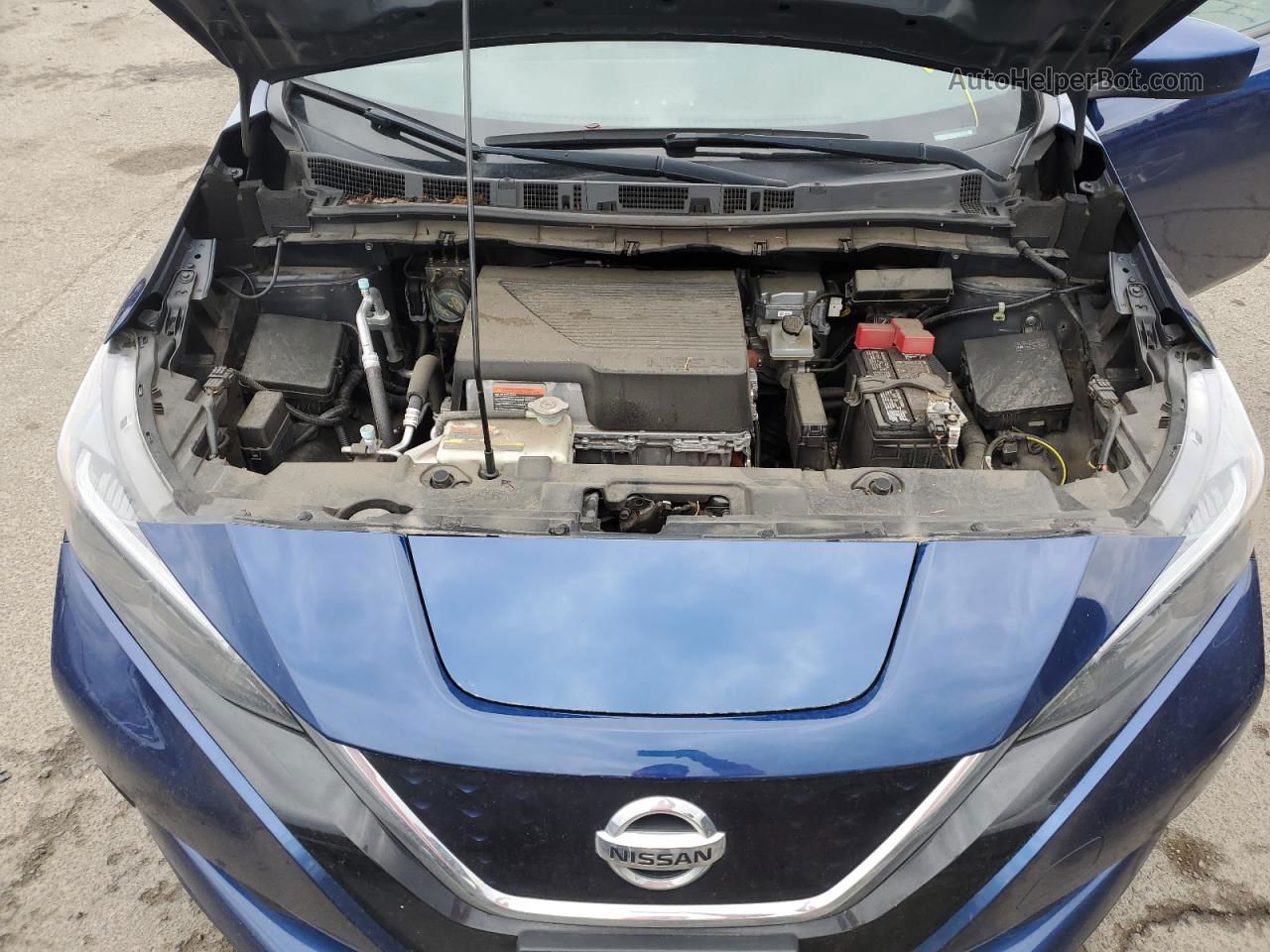 2019 Nissan Leaf S Plus Blue vin: 1N4BZ1CPXKC313044