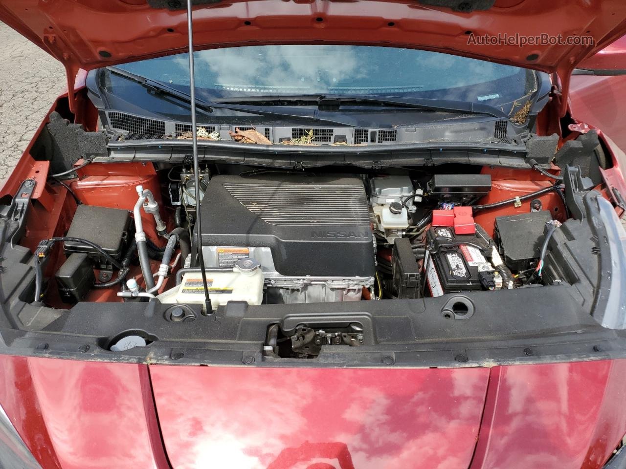 2019 Nissan Leaf S Plus Red vin: 1N4BZ1CPXKC319720
