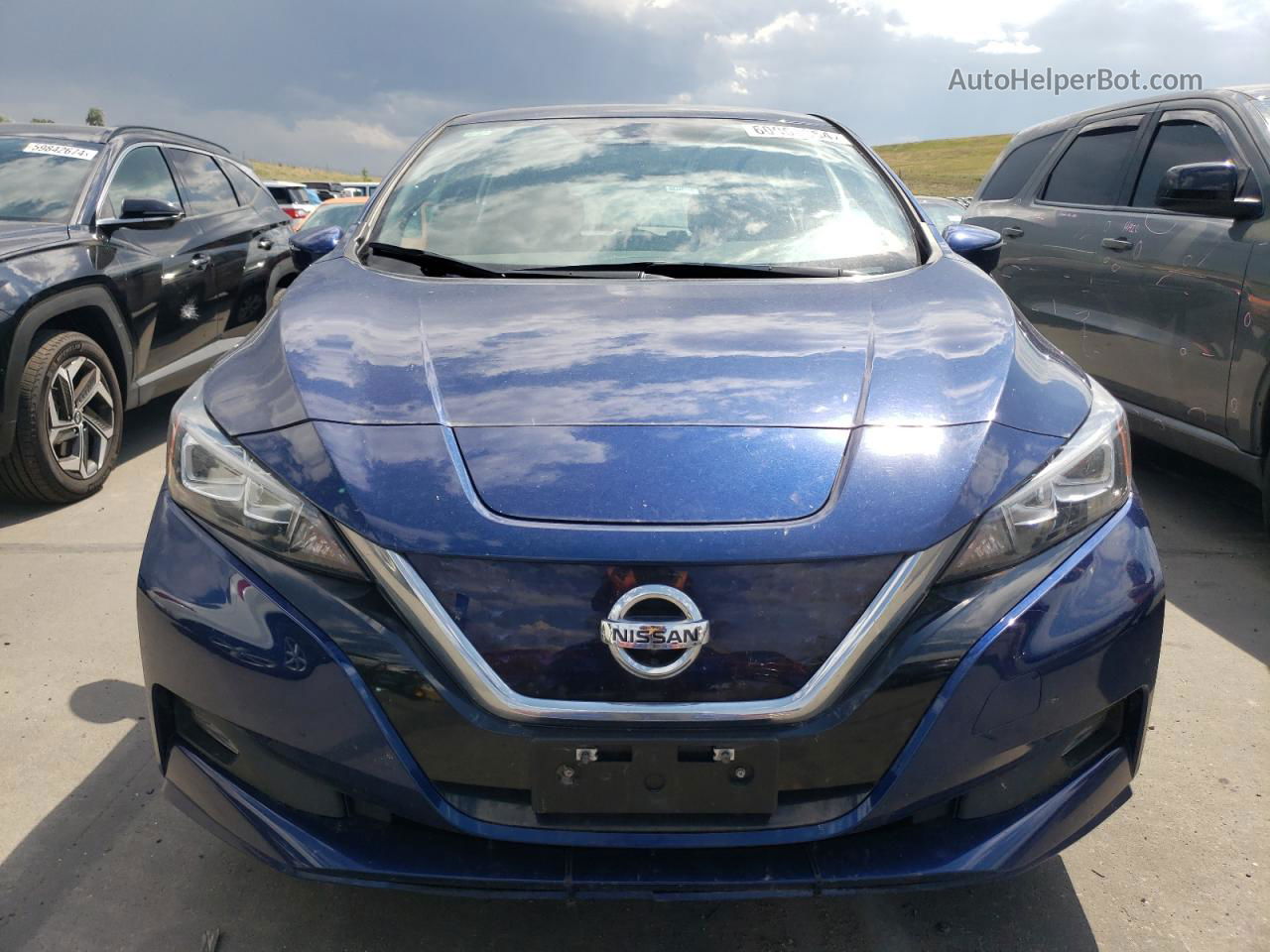 2019 Nissan Leaf S Plus Blue vin: 1N4BZ1CPXKC320074