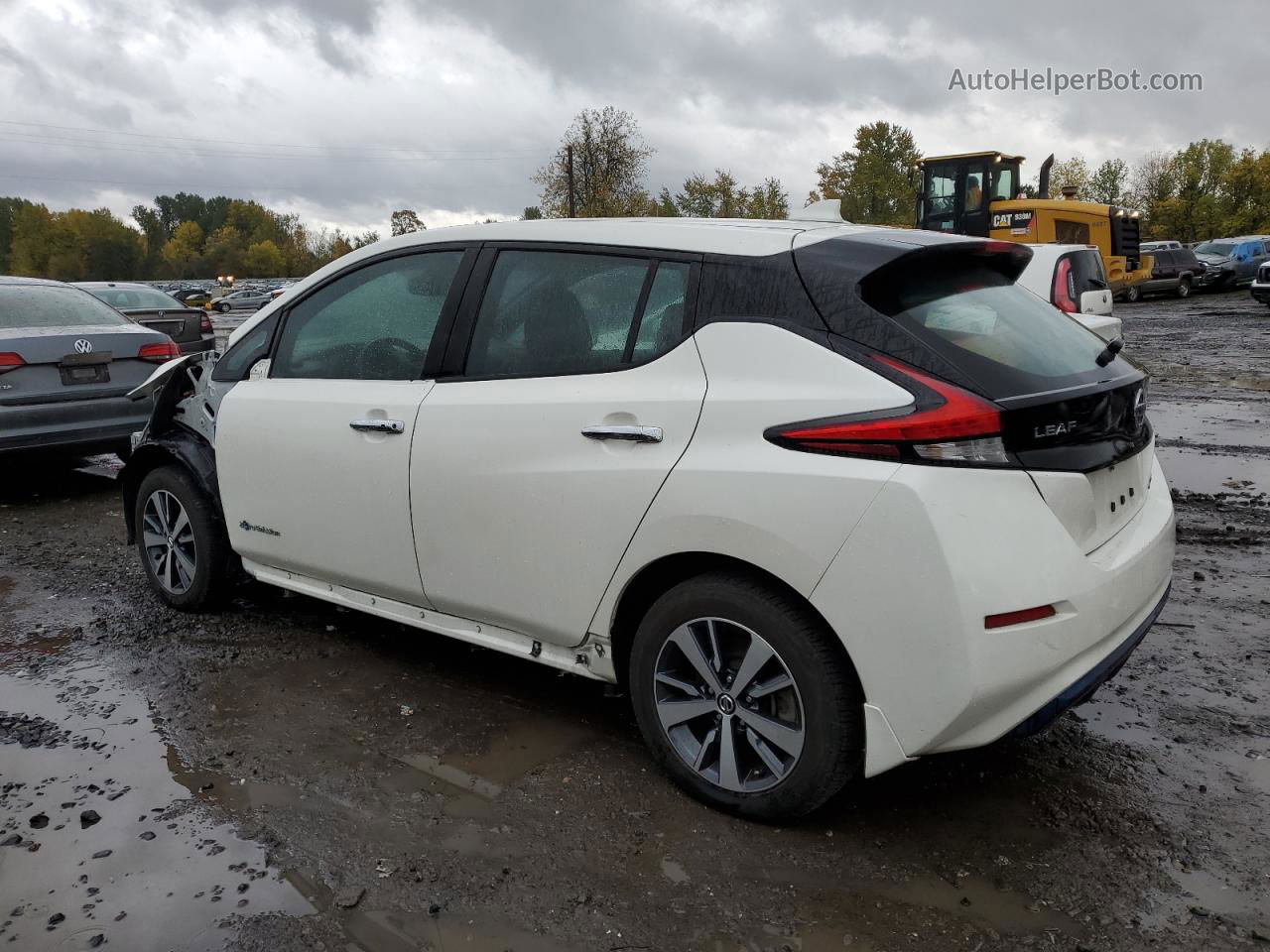 2019 Nissan Leaf S Plus White vin: 1N4BZ1CPXKC320138