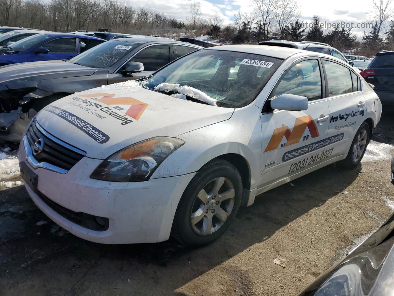 2009 Nissan Altima Hybrid White vin: 1N4CL21E29C157847