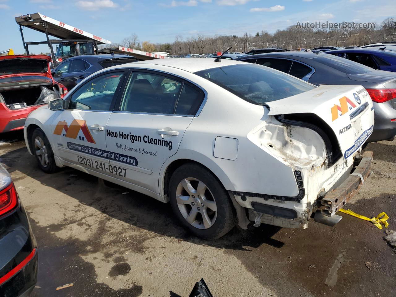 2009 Nissan Altima Hybrid White vin: 1N4CL21E29C157847