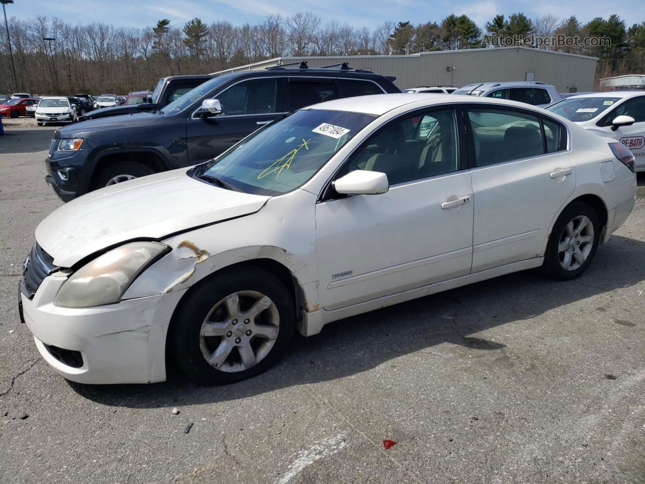 2008 Nissan Altima Hybrid Белый vin: 1N4CL21E48C249086