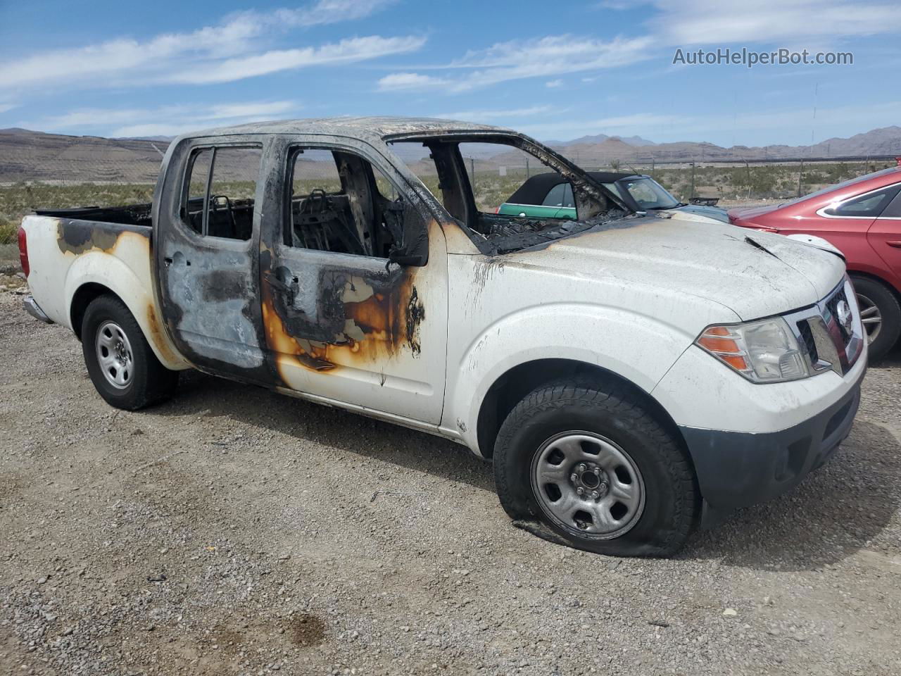 2016 Nissan Frontier S White vin: 1N6AD0ER4GN902886