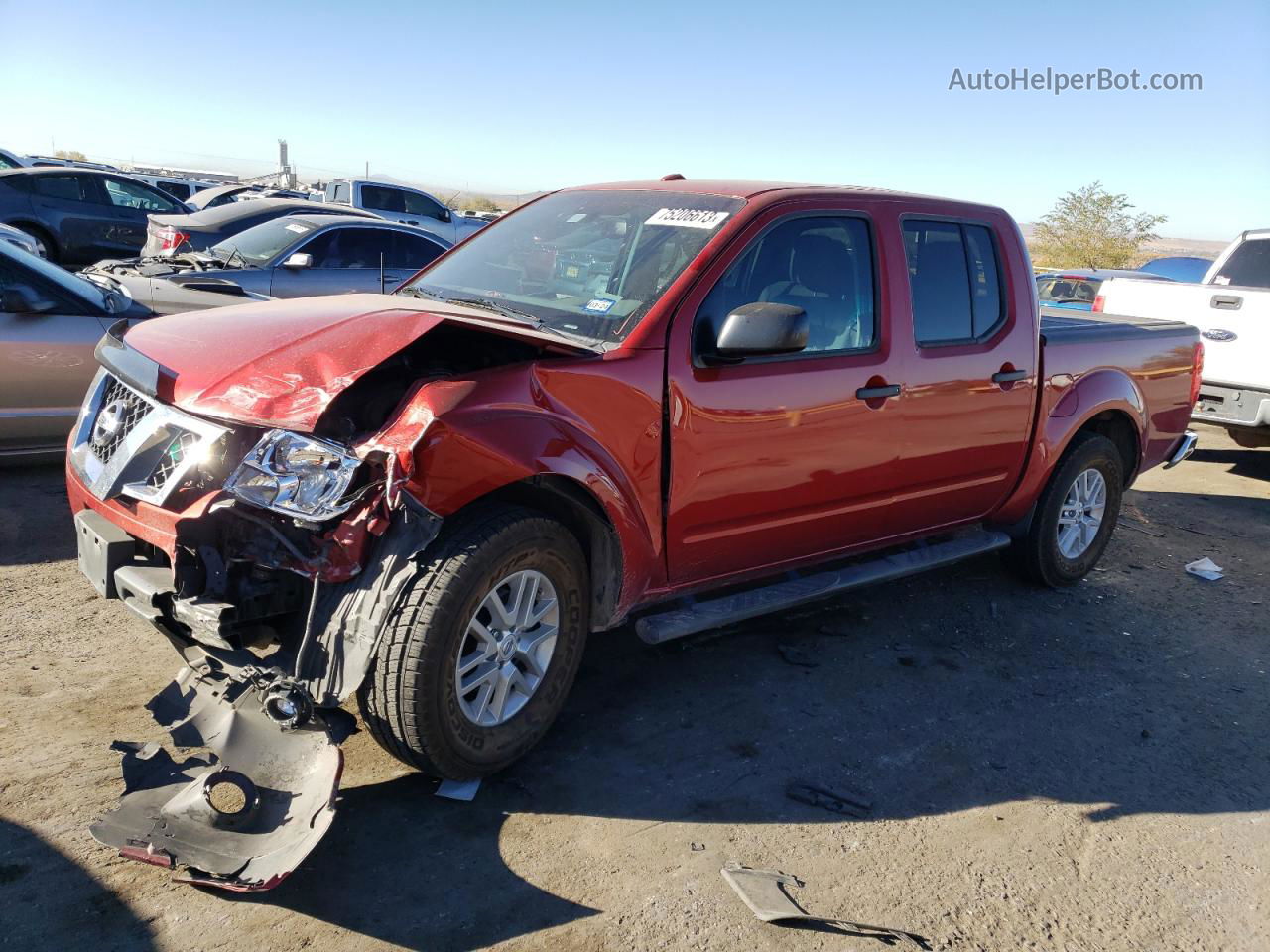 2016 Nissan Frontier S Red vin: 1N6AD0ER5GN744784