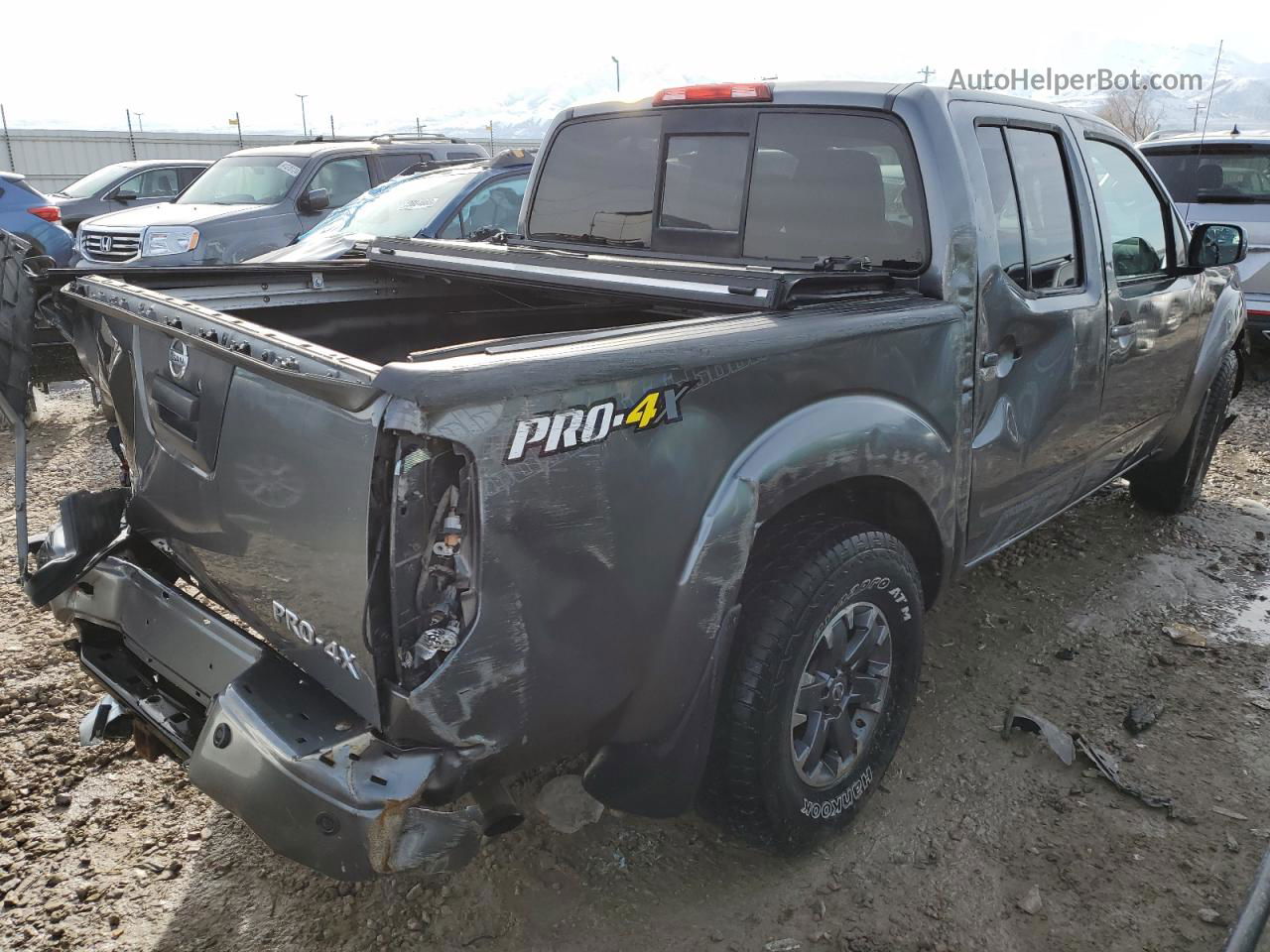 2016 Nissan Frontier S Серый vin: 1N6AD0EV0GN701452