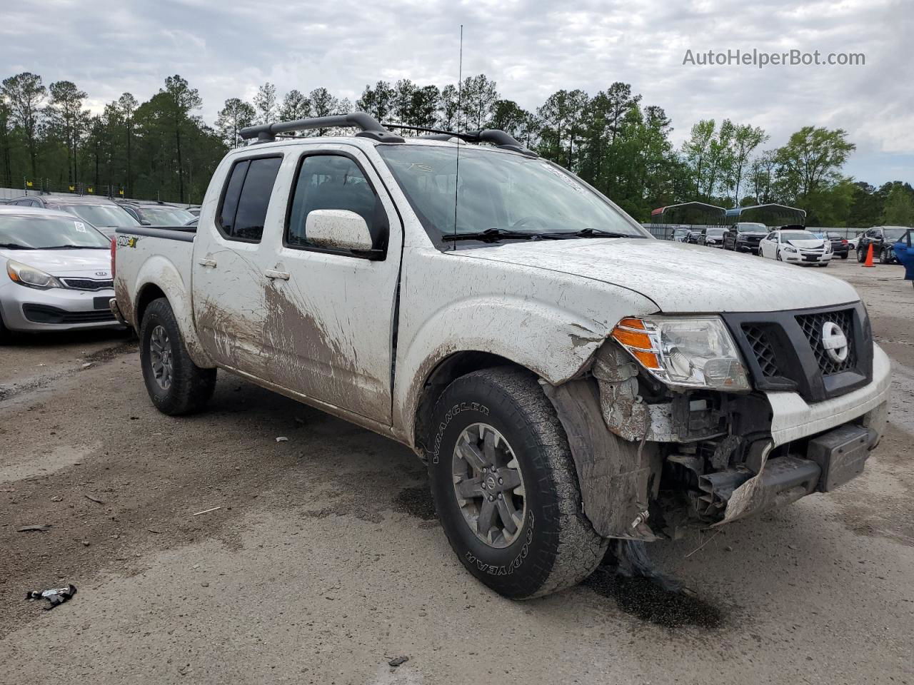 2016 Nissan Frontier S White vin: 1N6AD0EV6GN784451