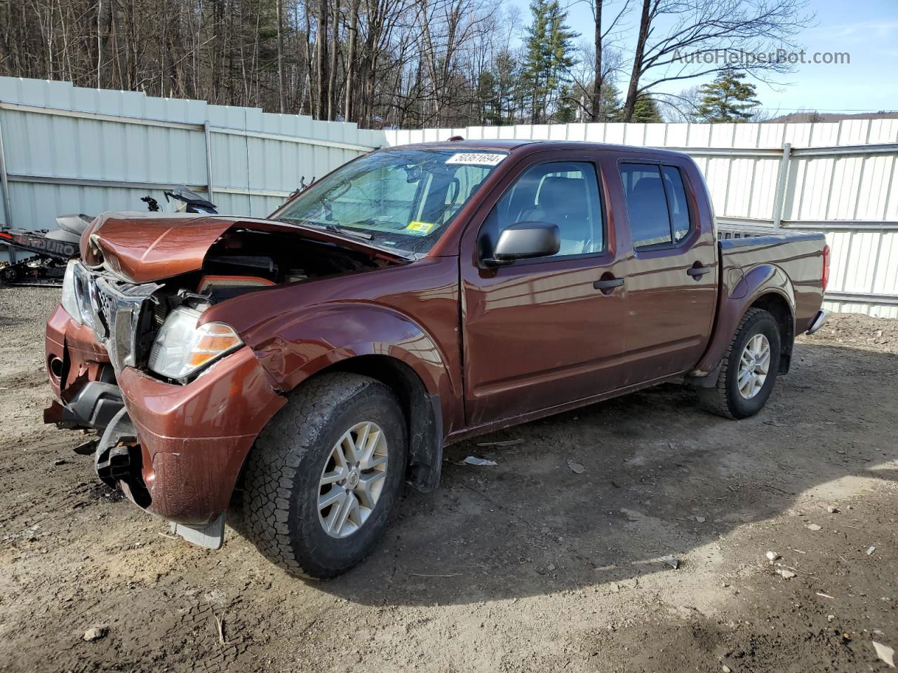 2016 Nissan Frontier S Коричневый vin: 1N6AD0EV7GN702484