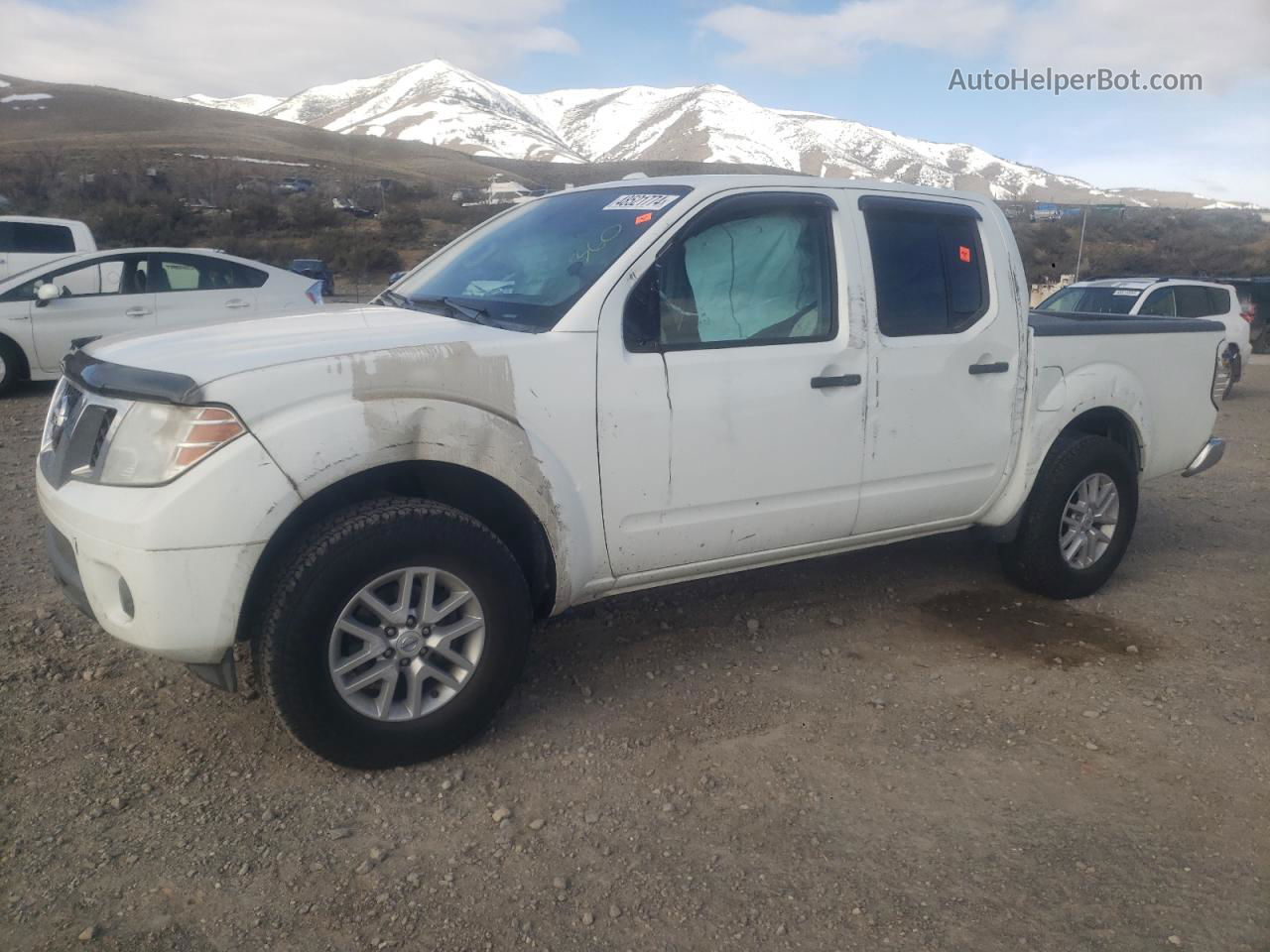 2016 Nissan Frontier S White vin: 1N6AD0EV8GN739172