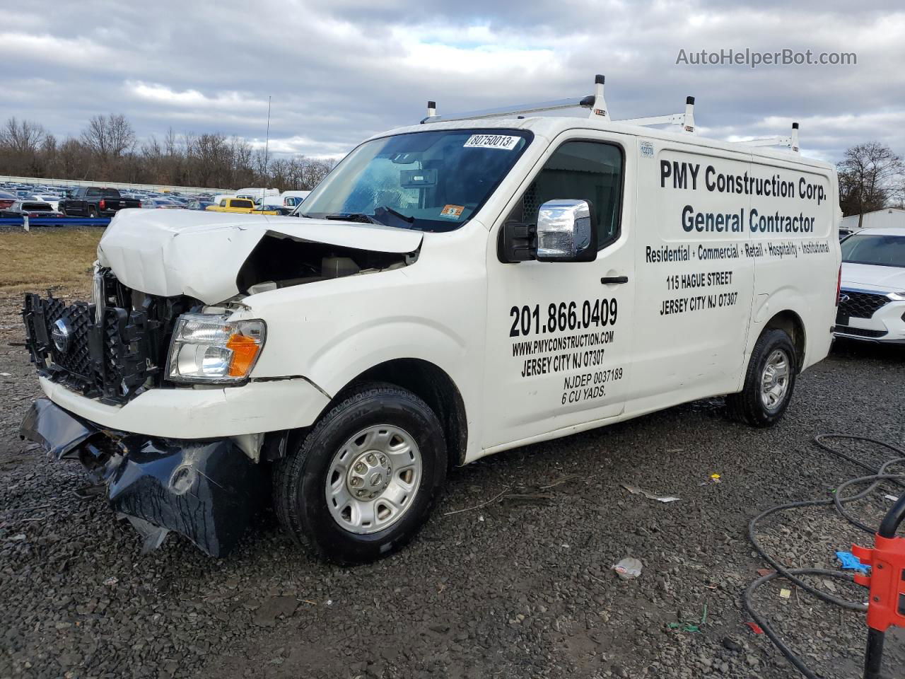 2013 Nissan Nv 2500 White vin: 1N6AF0KXXDN104580