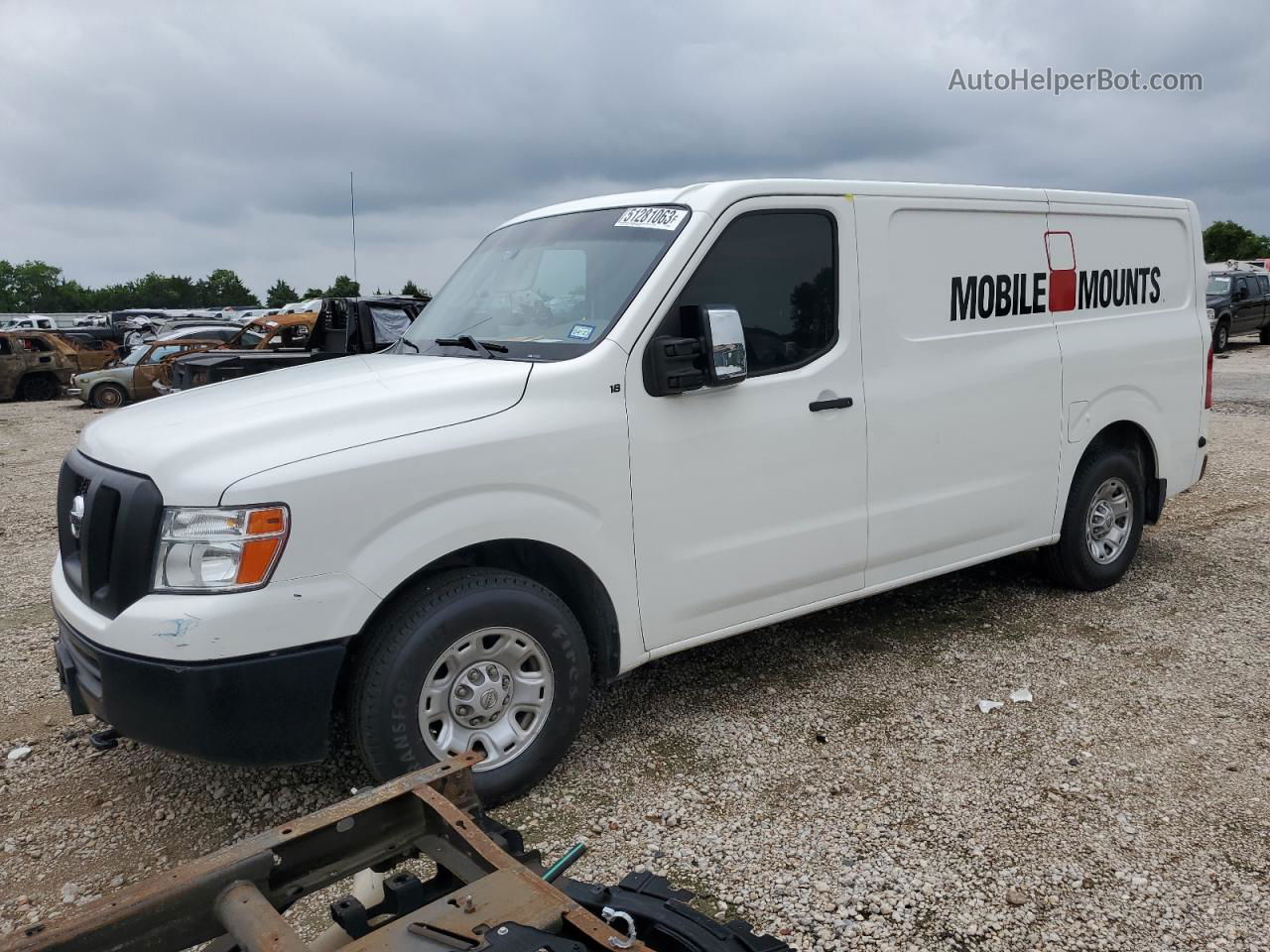 2019 Nissan Nv 2500 S White vin: 1N6AF0KY6KN802304