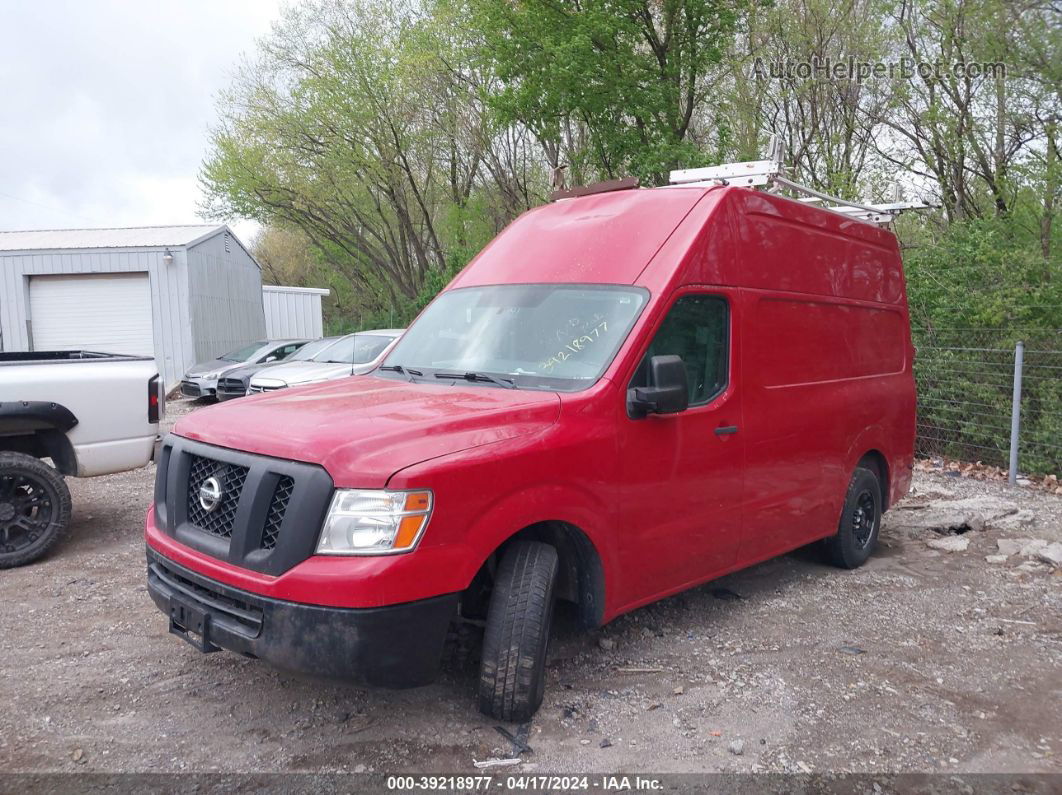 2013 Nissan Nv Cargo Nv2500 Hd S V8 Red vin: 1N6AF0LX4DN100281