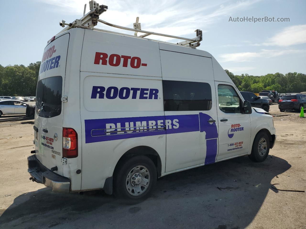 2013 Nissan Nv 2500 White vin: 1N6AF0LYXDN108328