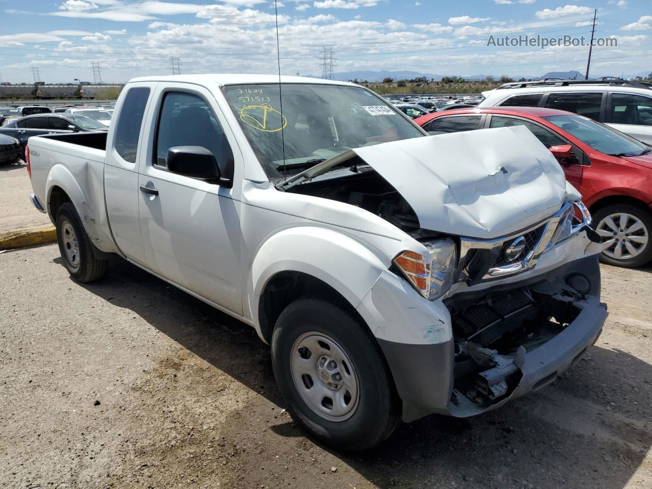 2016 Nissan Frontier S White vin: 1N6BD0CT1GN752593
