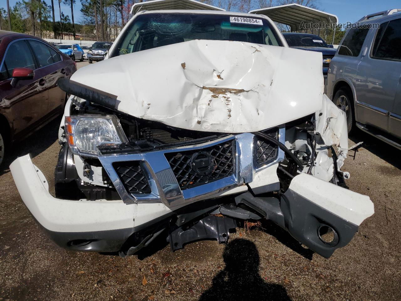 2016 Nissan Frontier S White vin: 1N6BD0CT2GN790401