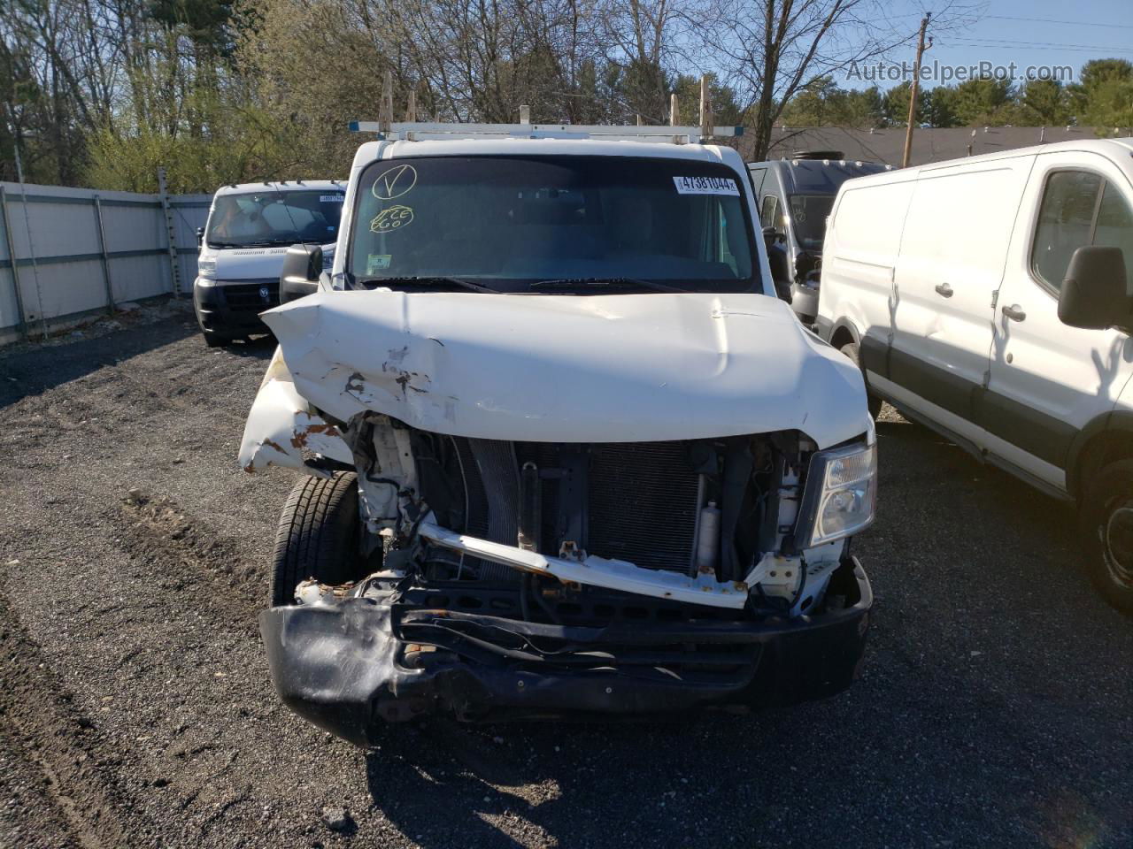 2013 Nissan Nv 1500 White vin: 1N6BF0KL8DN103851