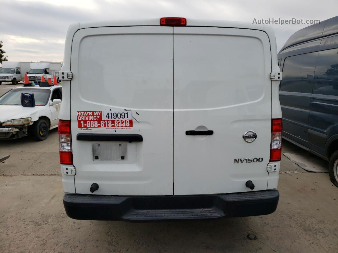 2019 Nissan Nv 1500 S White vin: 1N6BF0KM0KN804776