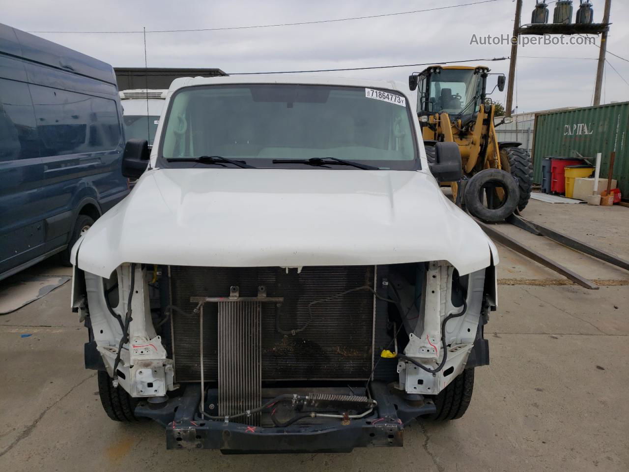 2019 Nissan Nv 1500 S White vin: 1N6BF0KM0KN804776