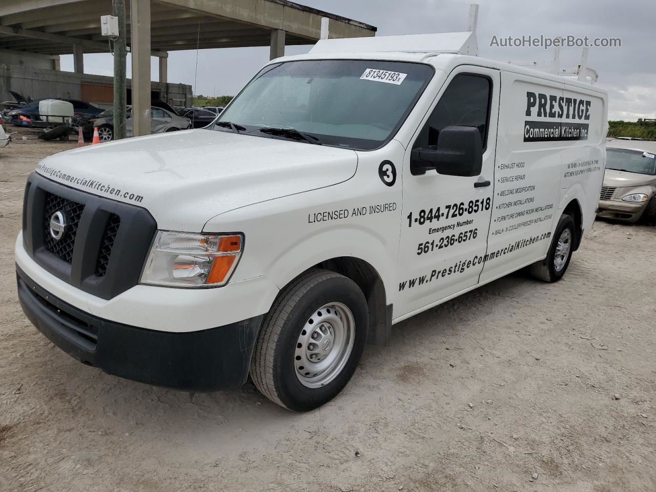 2013 Nissan Nv 1500 White vin: 1N6BF0KM8DN111182