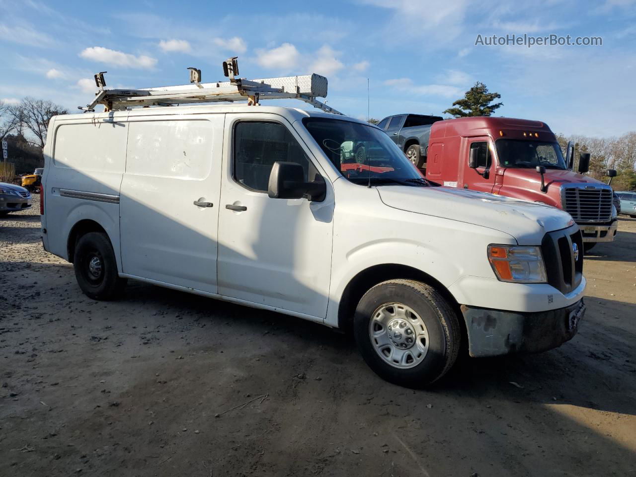 2013 Nissan Nv 1500 White vin: 1N6BF0KX7DN108137