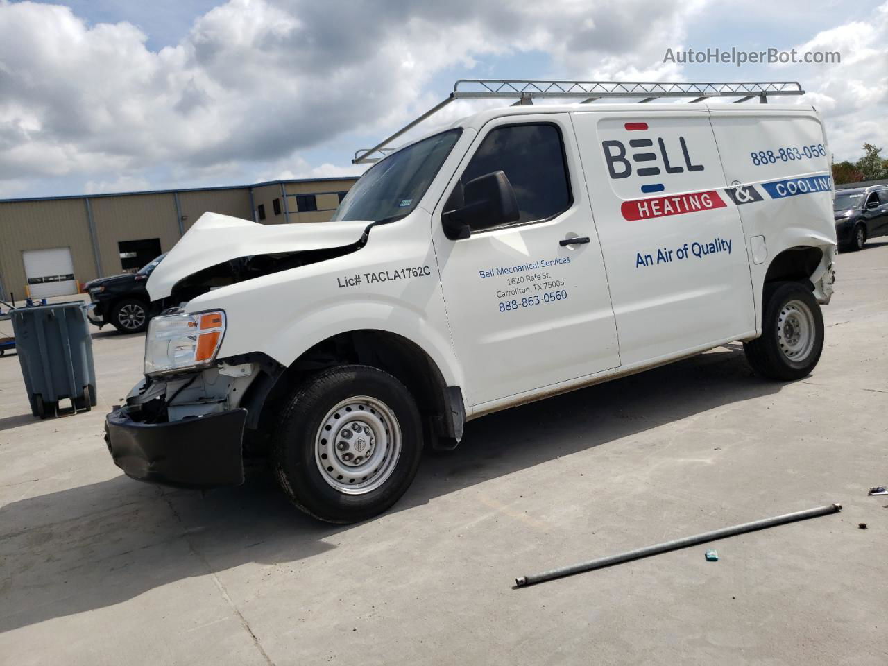 2019 Nissan Nv 2500 S White vin: 1N6BF0KY9KN805329