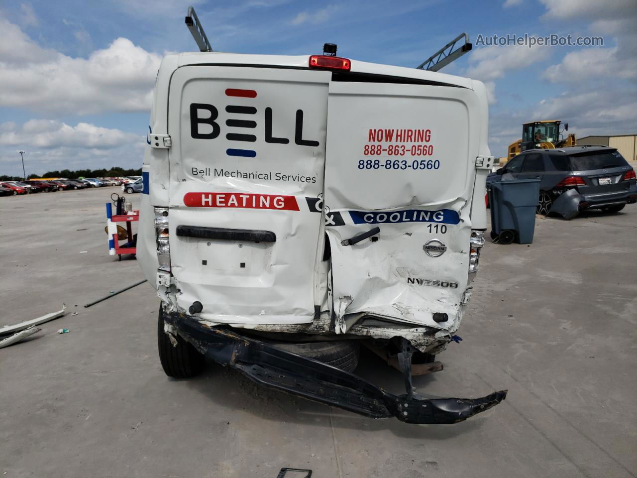 2019 Nissan Nv 2500 S White vin: 1N6BF0KY9KN805329