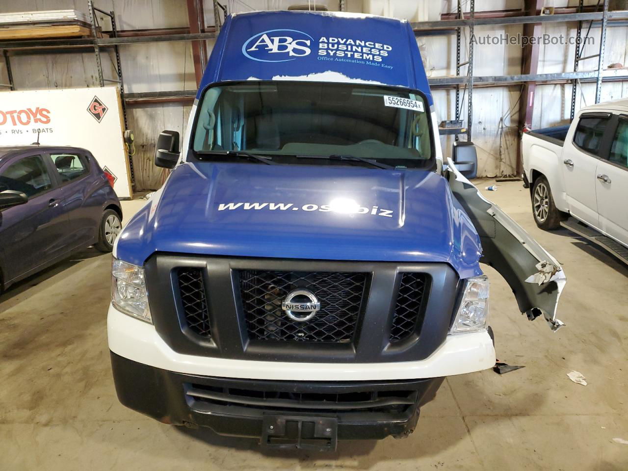 2019 Nissan Nv 2500 S White vin: 1N6BF0LY0KN810899