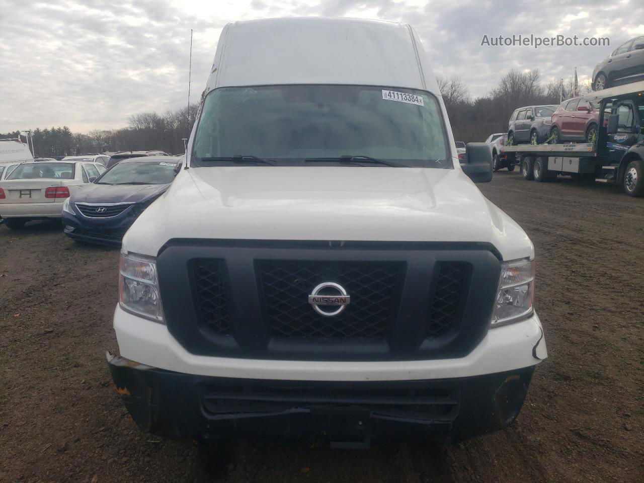 2019 Nissan Nv 2500 S White vin: 1N6BF0LY2KN809057