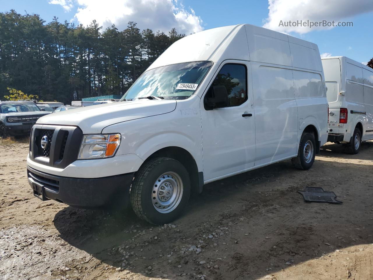 2019 Nissan Nv 2500 S Белый vin: 1N6BF0LYXKN805788