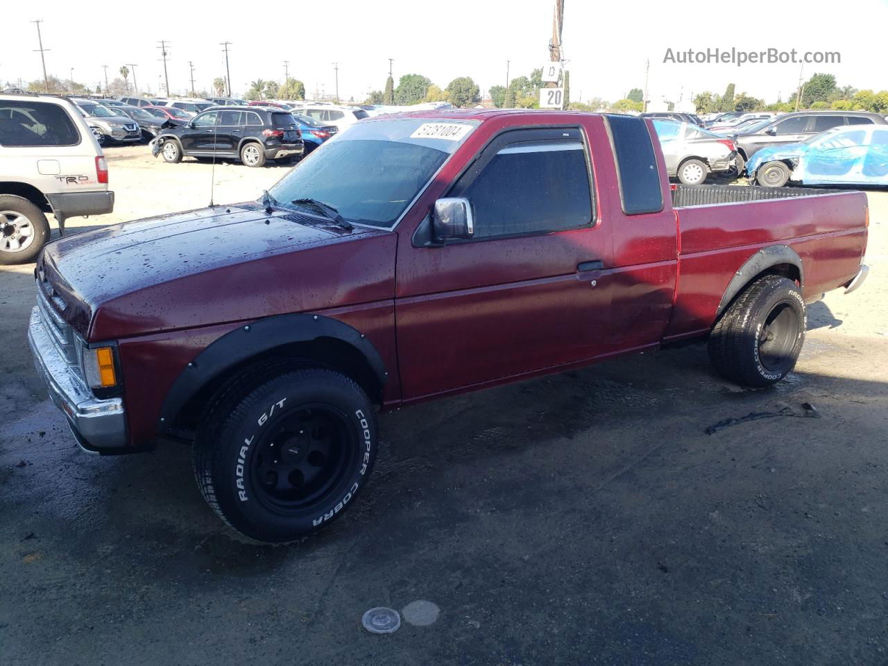 1991 Nissan Truck King Cab Se Red vin: 1N6HD16S1MC400821