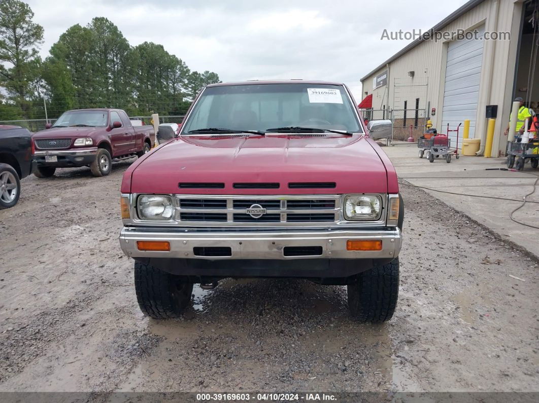 1991 Nissan Truck King Cab Red vin: 1N6HD16Y3MC336690